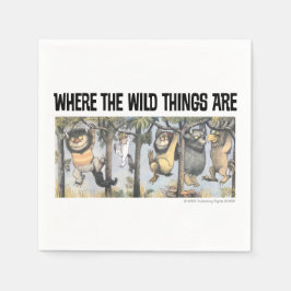 Servilleta De Papel Wild Things and Max Swinging From Trees
