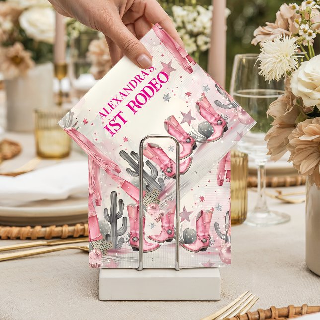 Servilleta De Papel Wild West 1st Rodeo Birthday (Subido por el creador)