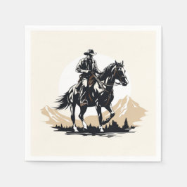Servilleta De Papel Wild West Cowboy