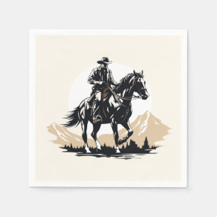 Servilleta De Papel Wild West Cowboy