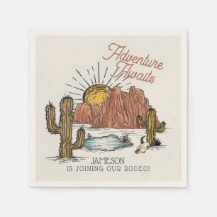 Servilleta De Papel Wild West Rodeo Baby Shower