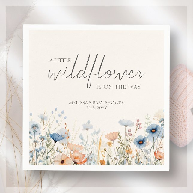 Servilleta De Papel Wildflower Boho Baby Shower (Subido por el creador)