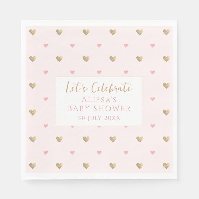 Servilleta De Papel Wildflower Floral Baby Shower (Anverso)