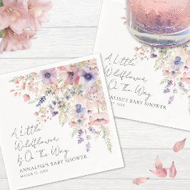Servilleta De Papel Wildflower Floral Baby Shower Napkins