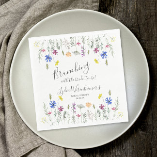 Servilleta De Papel Wildflower Garden Bridal Shower Brunch