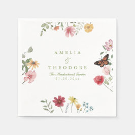 Servilleta De Papel Wildflower Garden Wedding Napkins