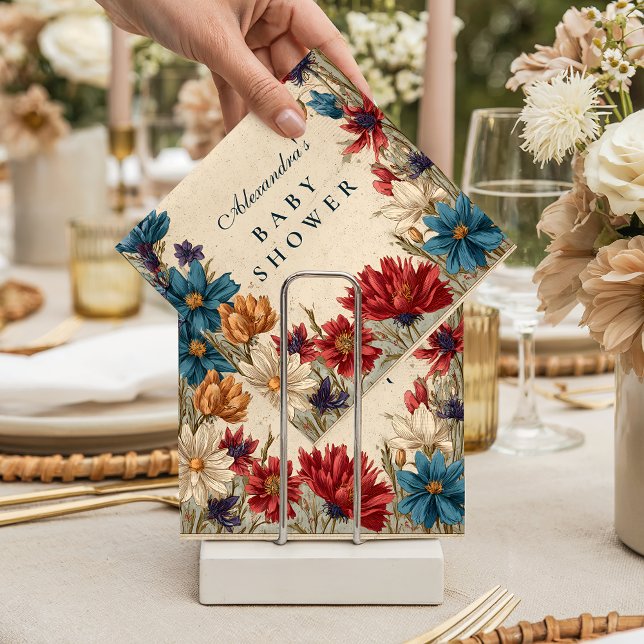 Servilleta De Papel Wildflower Meadow Baby Shower (Subido por el creador)