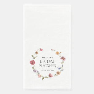Servilleta De Papel Wildflower Spring Floral Bridal Shower
