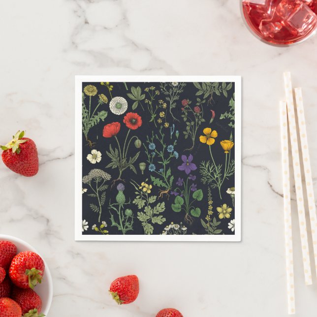 Servilleta De Papel Wildflowers collage (In situ)