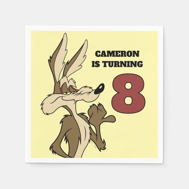 Servilleta De Papel WILE E. COYOTE™ Orgulloso (Anverso)