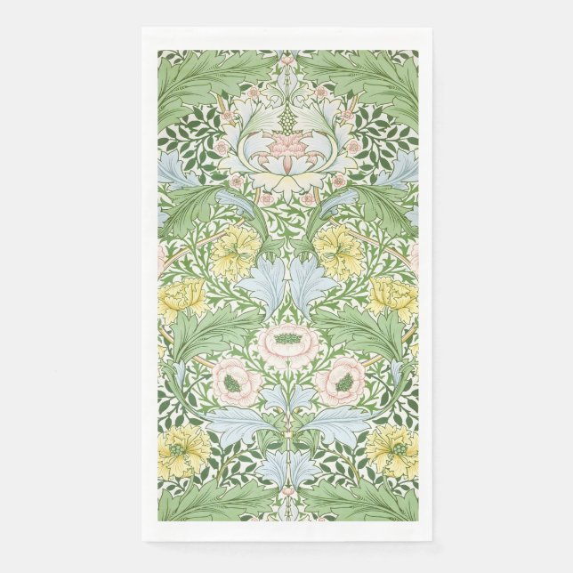 Servilleta De Papel Willam Morris Myrtle Garden Floral Classic (Anverso)