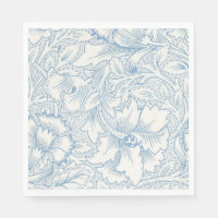 William Morris, Art Nouveau Elegante Acanto Azul