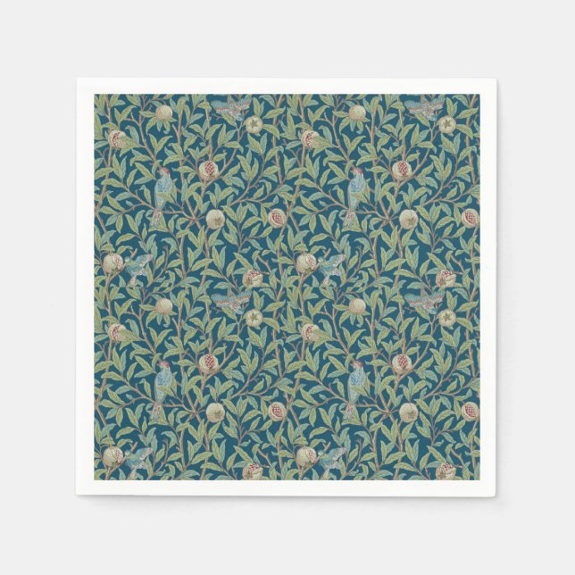 Servilleta De Papel William Morris "Ave y granada" (Anverso)