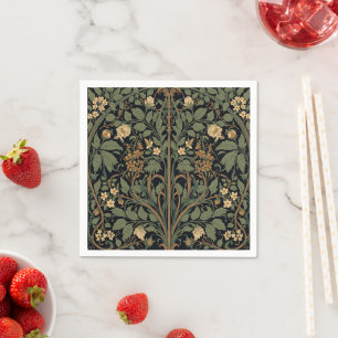Servilleta De Papel William Morris Blackthorn Floral Art Nouveau