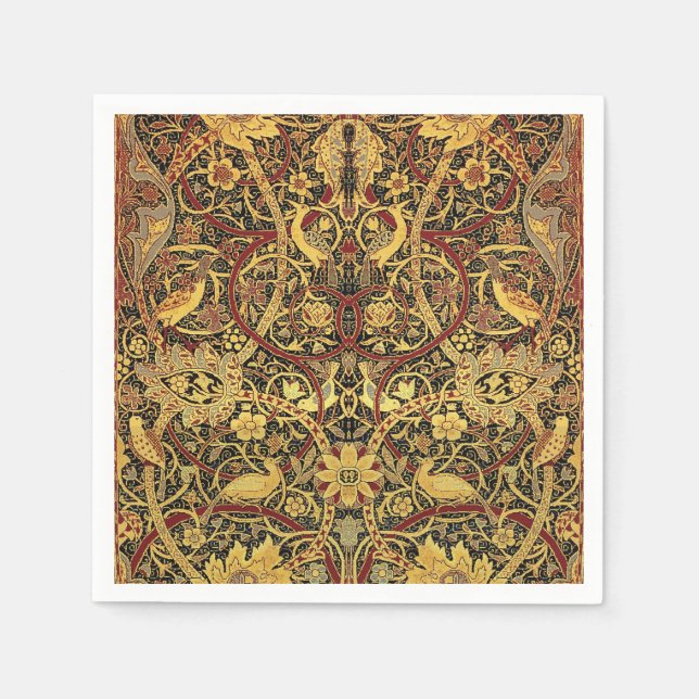 Servilleta De Papel William Morris Bullerswood Faux Tapestry (Anverso)