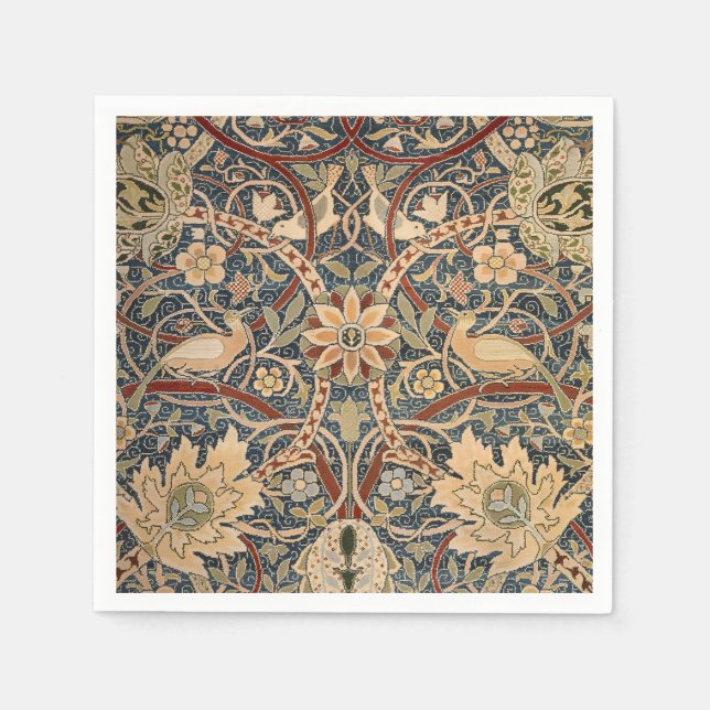 Servilleta De Papel William Morris Bullerswood Faux Tapestry (Anverso)