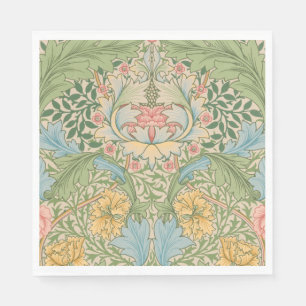 Servilleta De Papel William Morris Flor Floral Botánica Myrtle