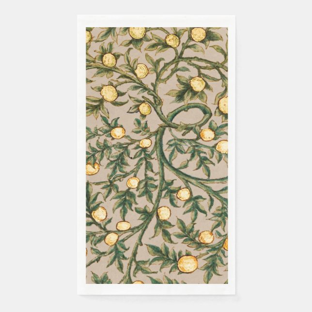 Servilleta De Papel William Morris Floral Fruit Garden Flower Classic (Anverso)