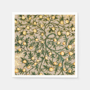 Servilleta De Papel William Morris Floral Fruta Jardín Flor Clásico