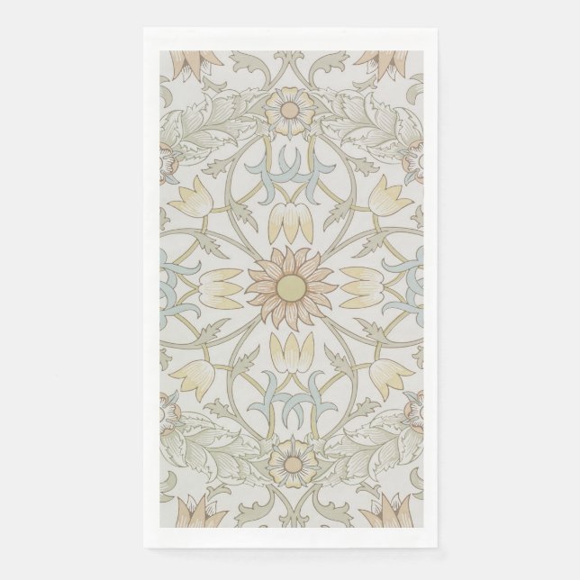 Servilleta De Papel William Morris Floral Guest Toalla (Anverso)