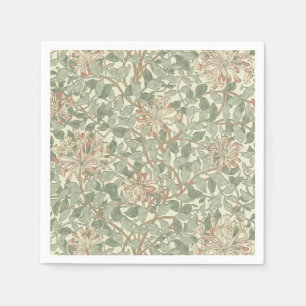 Servilleta De Papel William Morris Honeysuckle Green Floral