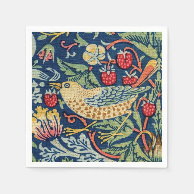 Servilleta De Papel William Morris - Ladrón de fresas (Anverso)