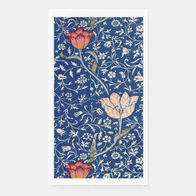 Servilleta De Papel William Morris Medway Blue Floral (Anverso)