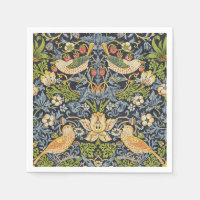 William Morris - Patrón floral de fresa