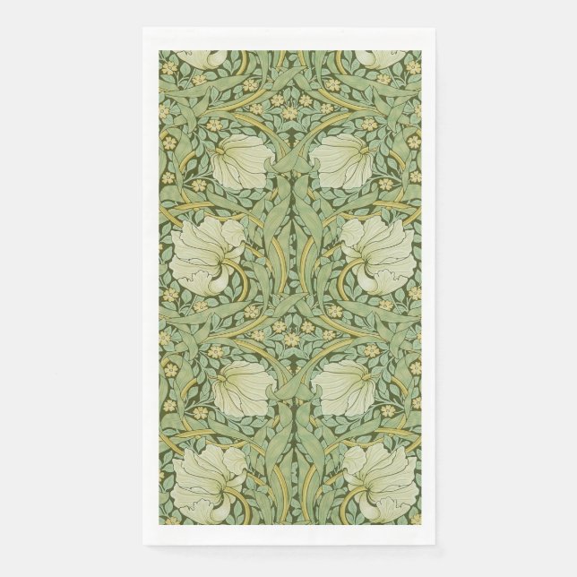 Servilleta De Papel William Morris Pimpernel Floral Blue Wallpaper (Anverso)