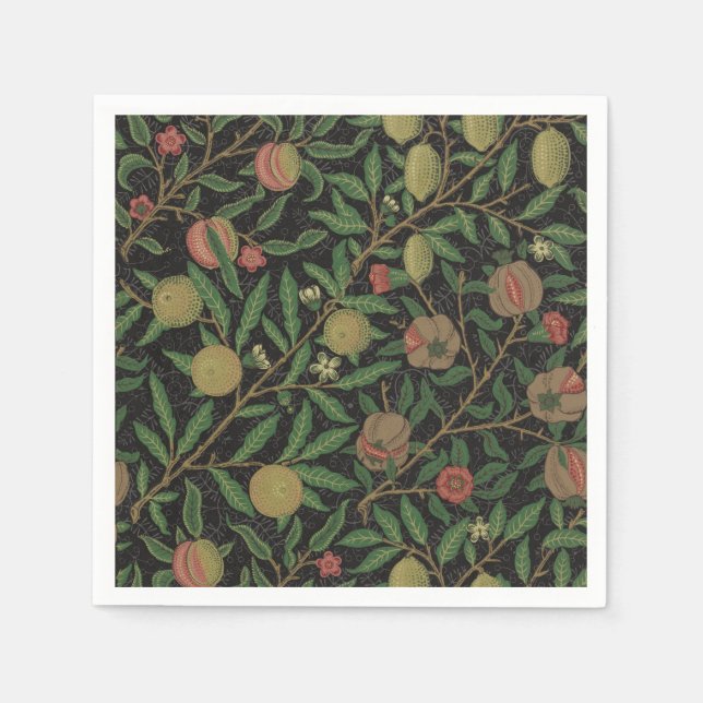 Servilleta De Papel William Morris Pomegranate Classic Fruit (Anverso)