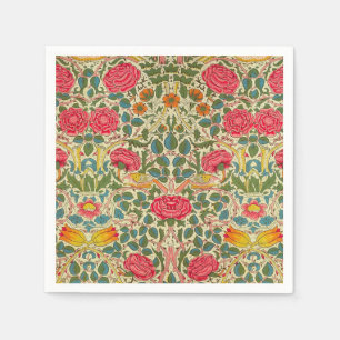 Servilleta De Papel William Morris Rosa Floral Chintz Pink