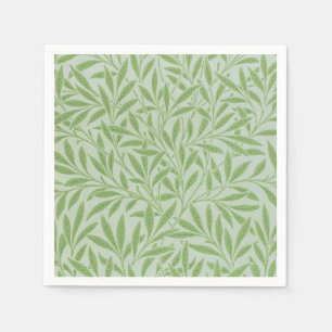 Servilleta De Papel William Morris Sauce Verde Clásico de Flor de Sauc