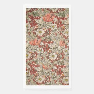 Servilleta De Papel William Morris Spring Compton Flor Vintage Rojo