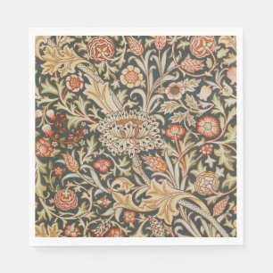 Servilleta De Papel William Morris Trent Garden Flower Clásico Botánic