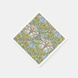 Servilleta De Papel William Morris Vintage Myrtle Verde Rosa Floral