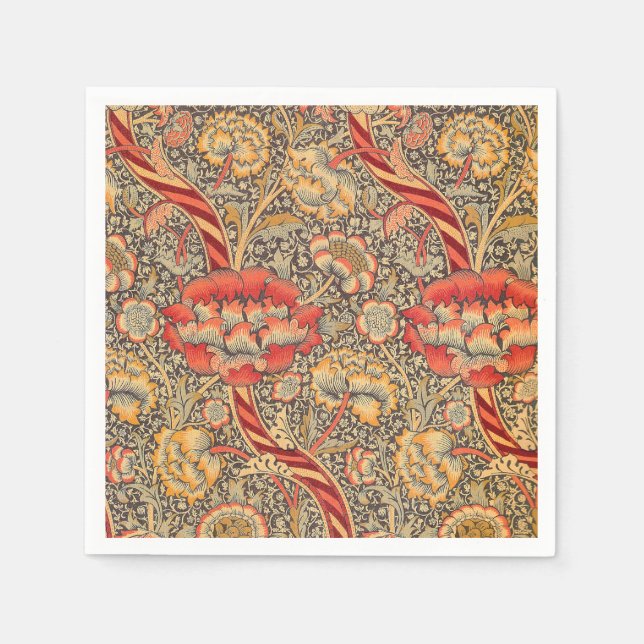 Servilleta De Papel William Morris Wandle para el diseño de Chintz (Anverso)