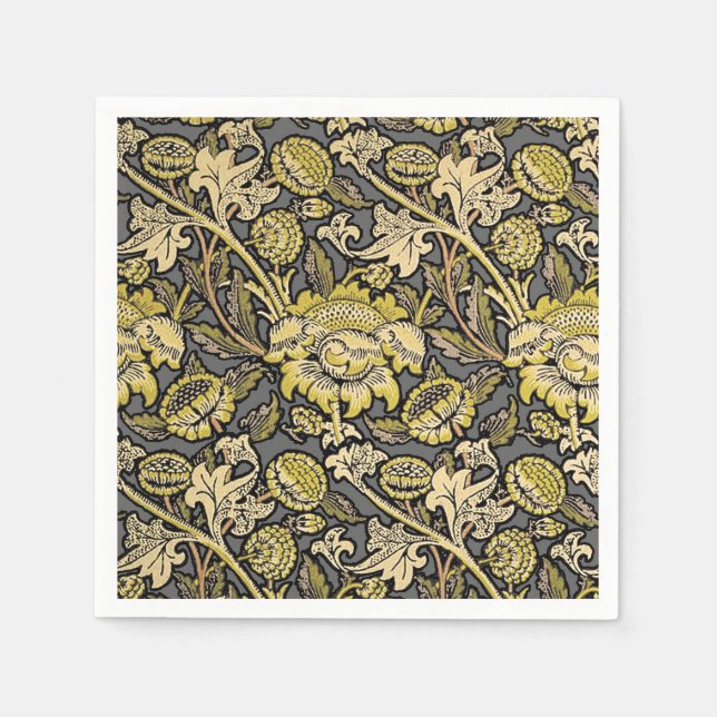 Servilleta De Papel William Morris Wey Floral Wallpaper (Anverso)