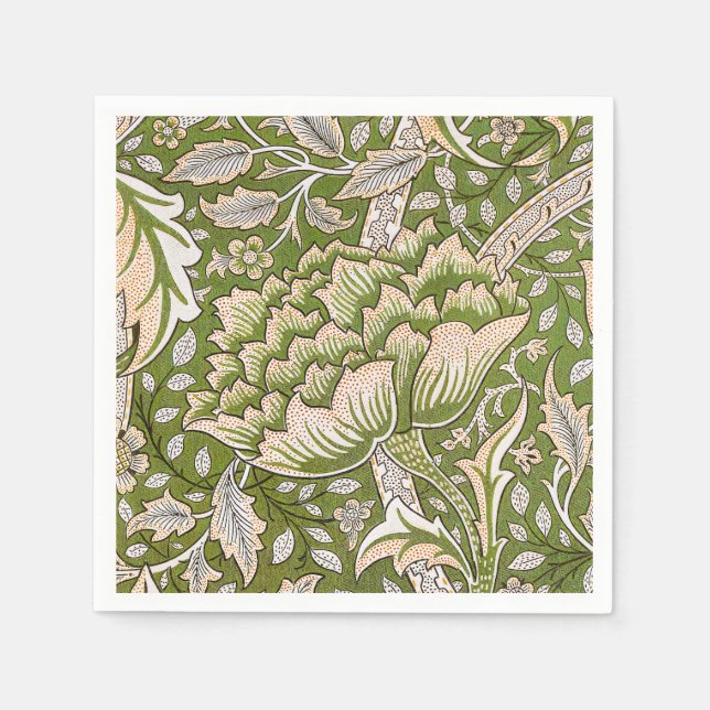 Servilleta De Papel William Morris Windrush Floral Pattern Classic (Anverso)