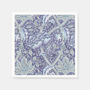 Servilleta De Papel William Morris Windrush patrón floral azul