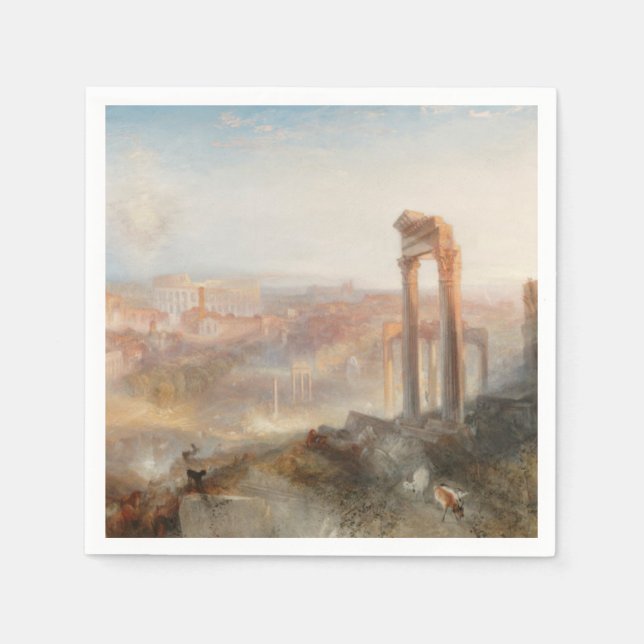 Servilleta De Papel William Turner British - Roma-Campo Vaccino modern (Anverso)