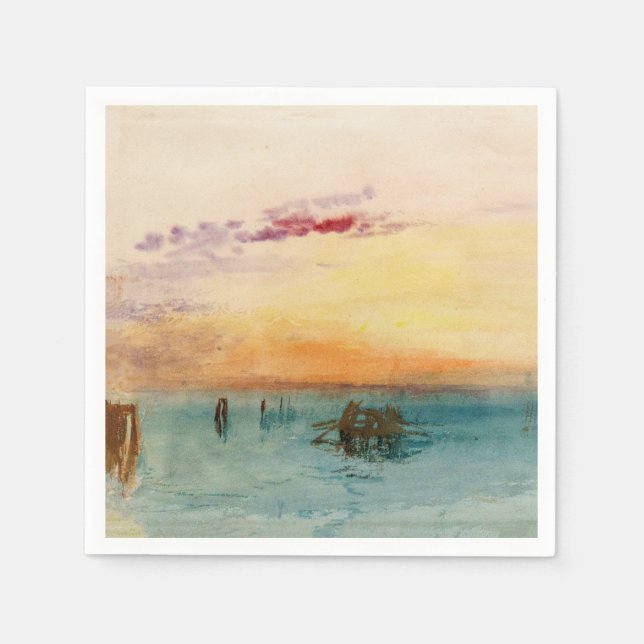 Servilleta De Papel William Turner - La laguna cerca de Venecia al ata (Anverso)