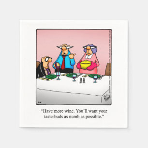 Servilleta De Papel Wine Humor Cocktail Fiesta Napkins