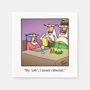 Servilleta De Papel Wine Humor Cocktail Fiesta Napkins