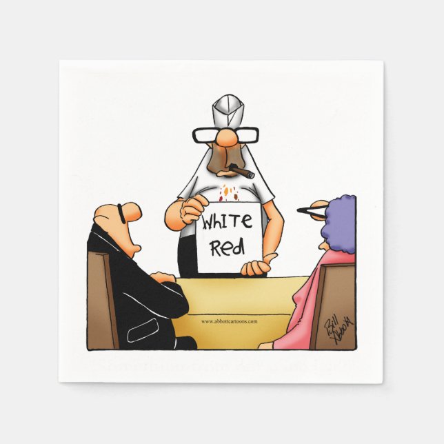 Servilleta De Papel Wine Humor Cocktail Fiesta Napkins (Anverso)