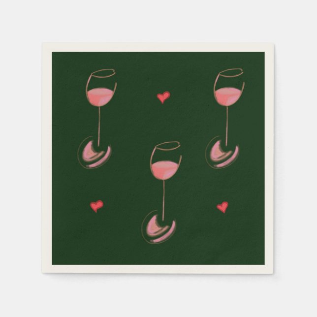 Servilleta De Papel Wine lover cocktail napkins (Anverso)
