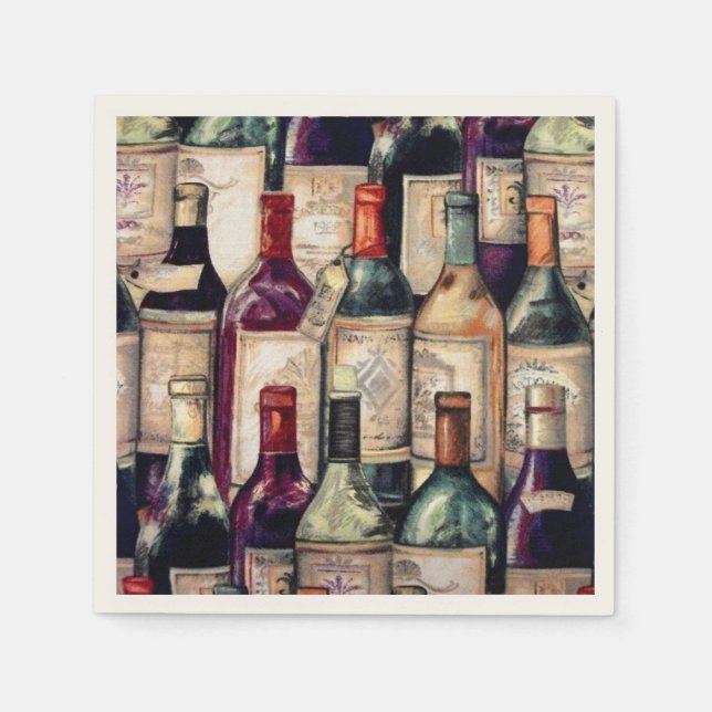 Servilleta De Papel Wine Lovers Napkins (Anverso)