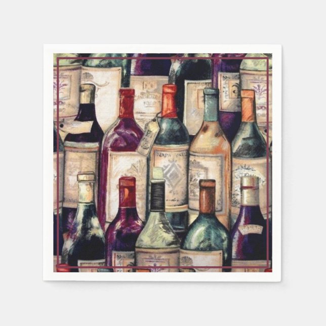 Servilleta De Papel Wine Lovers Napkins (Anverso)