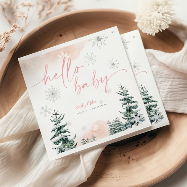 Servilleta De Papel WinHello Baby Napkins, Baby Shower (Subido por el creador)