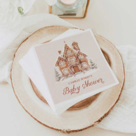 Servilleta De Papel Winter Baby Shower Gingerbread House