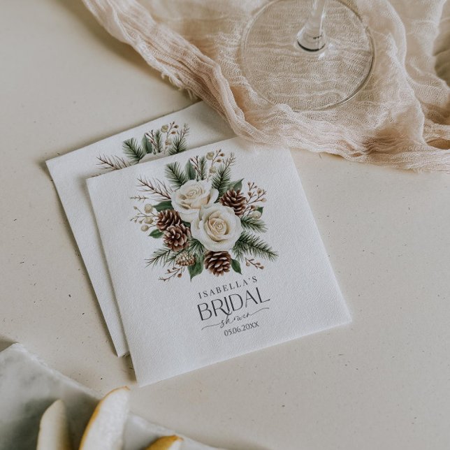 Servilleta De Papel Winter Bridal Shower (Subido por el creador)
